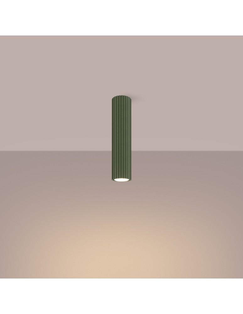 Green ceiling lamps - Sollux Plafon KARBON 30 olive green SL.1608 - product kolory-swiatla.pl 3