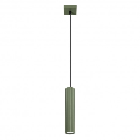 Sollux Lampa wisząca KARBON 1 zielony oliwkowy SL.1611