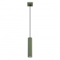 Sollux Lampa wisząca KARBON 1 zielony oliwkowy SL.1611