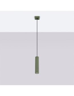 Sollux Lampa wisząca KARBON 1 zielony oliwkowy SL.1611 - produkt 2