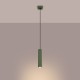 Sollux Lampa wisząca KARBON 1 zielony oliwkowy SL.1611