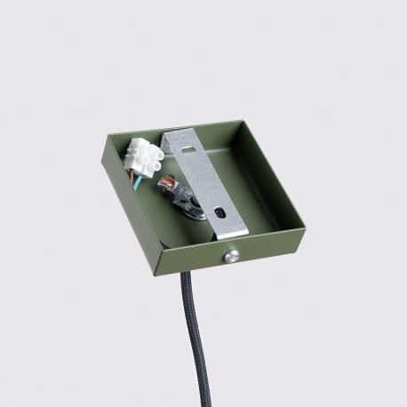 Sollux Lampa wisząca KARBON 1 zielony oliwkowy SL.1611