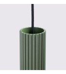 Pendant tube lamps - Sollux KARBON 1 hanging lamp olive green SL.1611 - product 6