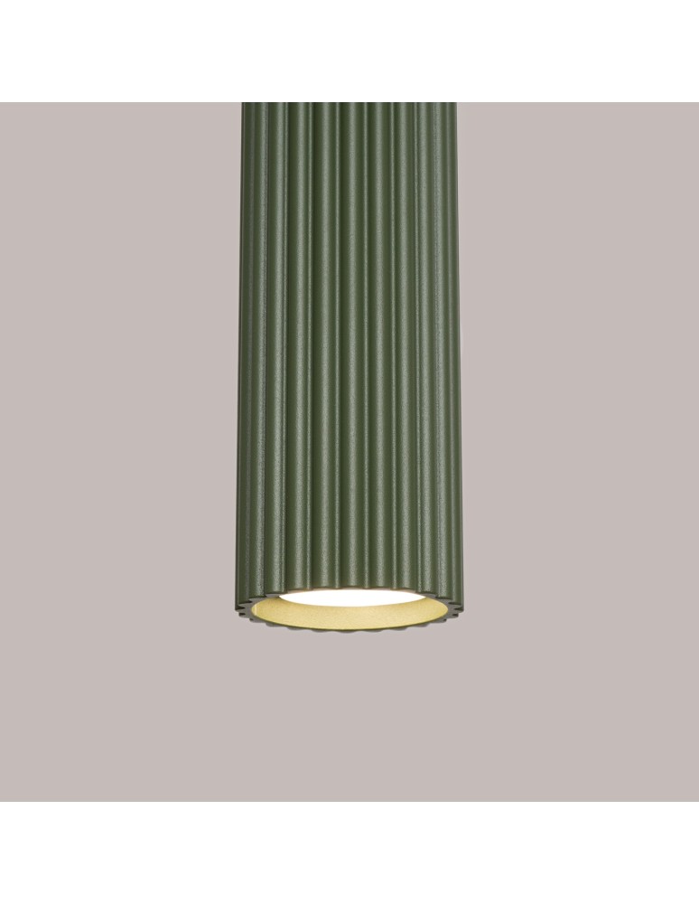 Pendant tube lamps - Sollux KARBON 1 hanging lamp olive green SL.1611 - product kolory-swiatla.pl 7