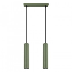 Sollux Lampa wisząca KARBON 2 zielona oliwka SL.1612