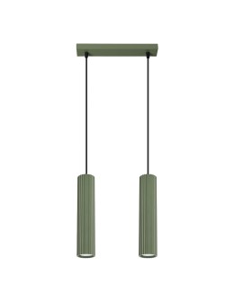 Sollux Lampa wisząca KARBON 2 zielona oliwka SL.1612