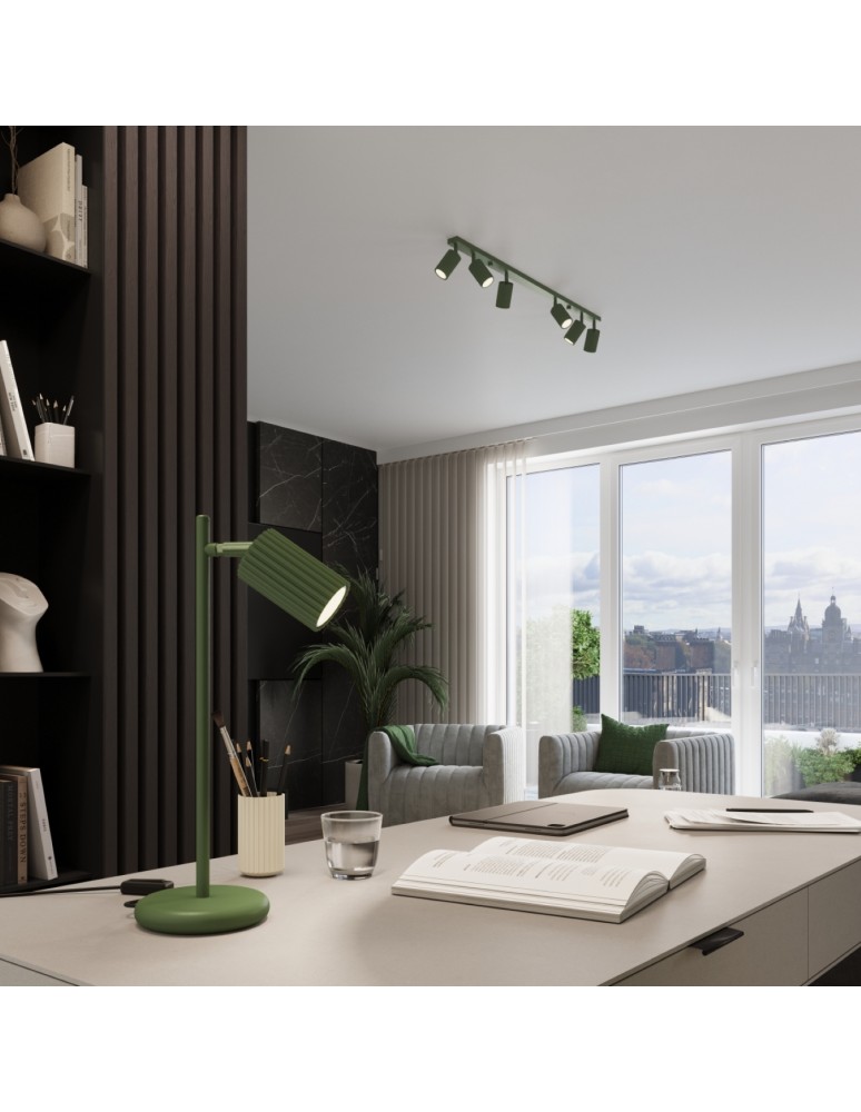 Pendant tube lamps - Sollux KARBON 2 hanging lamp green olive SL.1612 - product kolory-swiatla.pl 11