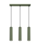 Pendant tube lamps - Sollux KARBON 3L pendant lamp green olive SL.1613 - product 1