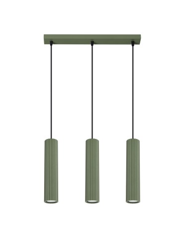 Sollux KARBON 3L pendant lamp green olive SL.1613