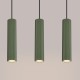 Sollux Lampa wisząca KARBON 3L zielona oliwka SL.1613