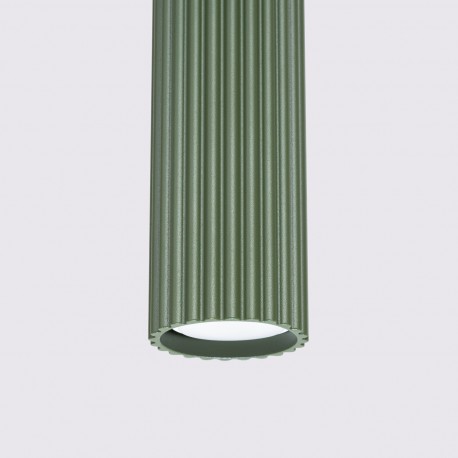 Sollux Lampa wisząca KARBON 3L zielona oliwka SL.1613