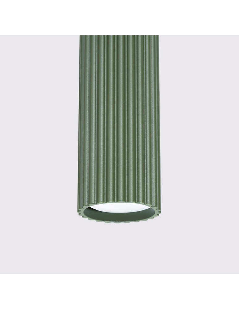 Pendant tube lamps - Sollux KARBON 3L pendant lamp green olive SL.1613 - product kolory-swiatla.pl 8