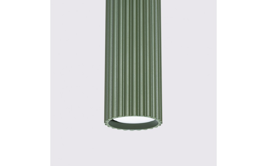 Sollux Lampa wisząca KARBON 3L zielona oliwka SL.1613