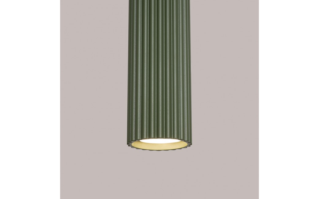 Sollux Lampa wisząca KARBON 3L zielona oliwka SL.1613
