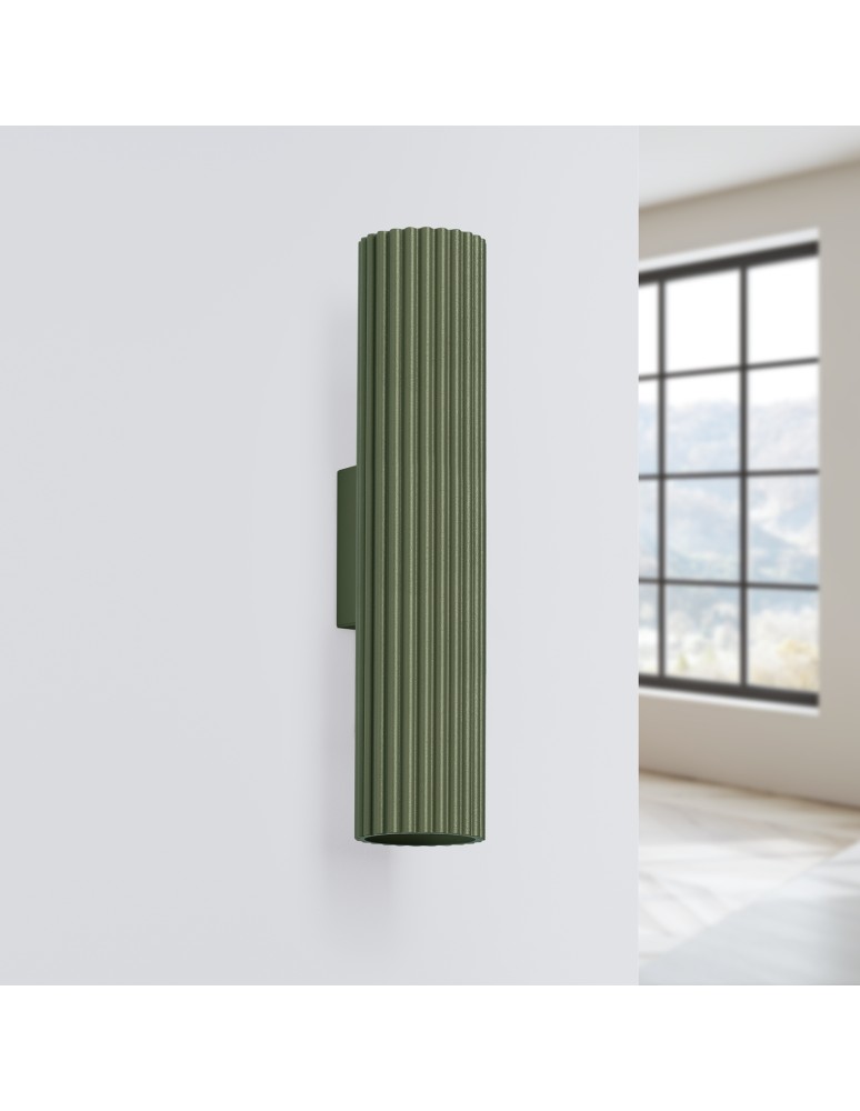 Tube wall lamps - Sollux Wall lamp KARBON 30 olive green SL.1615 - product kolory-swiatla.pl 2