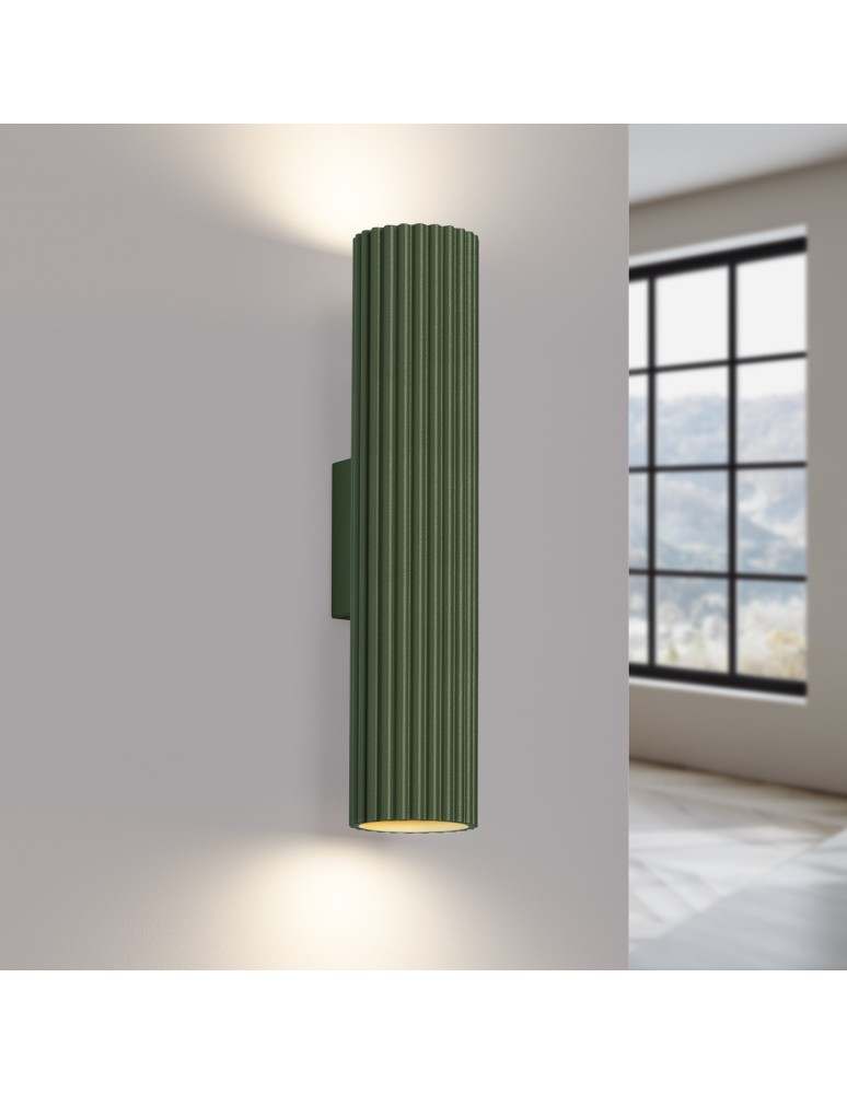 Tube wall lamps - Sollux Wall lamp KARBON 30 olive green SL.1615 - product kolory-swiatla.pl 3