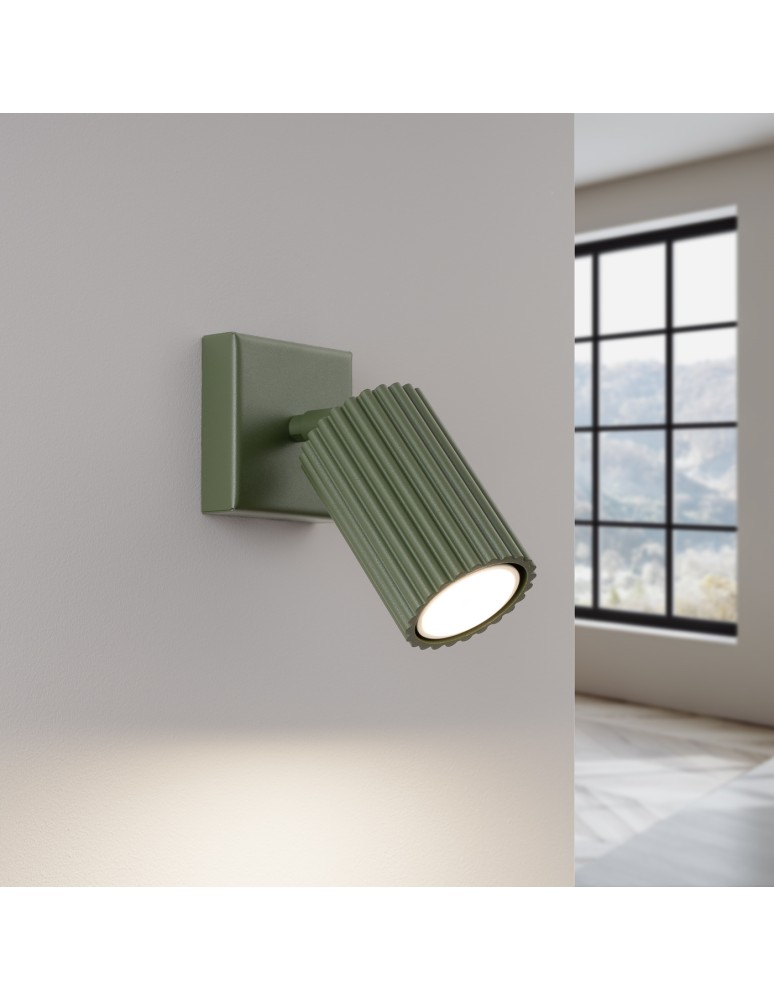 Adjustable wall lamps - Sollux Wall lamp KARBON green olive SL.1616 - product kolory-swiatla.pl 3