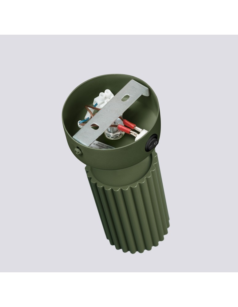 Adjustable wall lamps - Sollux Wall lamp KARBON olive green with switch SL.1617 - product kolory-swiatla.pl 5