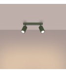 Adjustable ceiling lamps - spots - Sollux Plafon KARBON 2 olive green SL.1618 - product 3