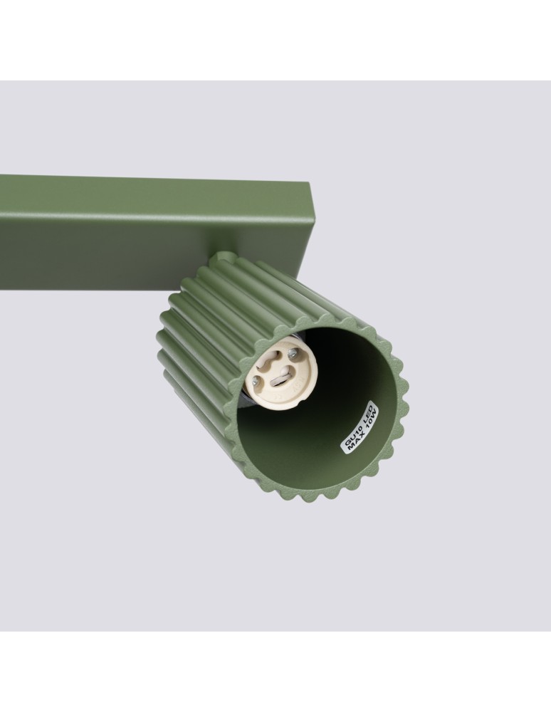 Adjustable ceiling lamps - spots - Sollux Plafon KARBON 2 olive green SL.1618 - product kolory-swiatla.pl 5