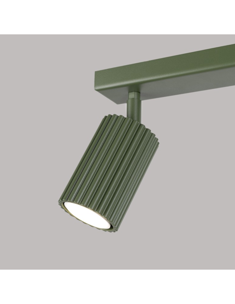 Adjustable ceiling lamps - spots - Sollux Plafon KARBON 2 olive green SL.1618 - product kolory-swiatla.pl 6