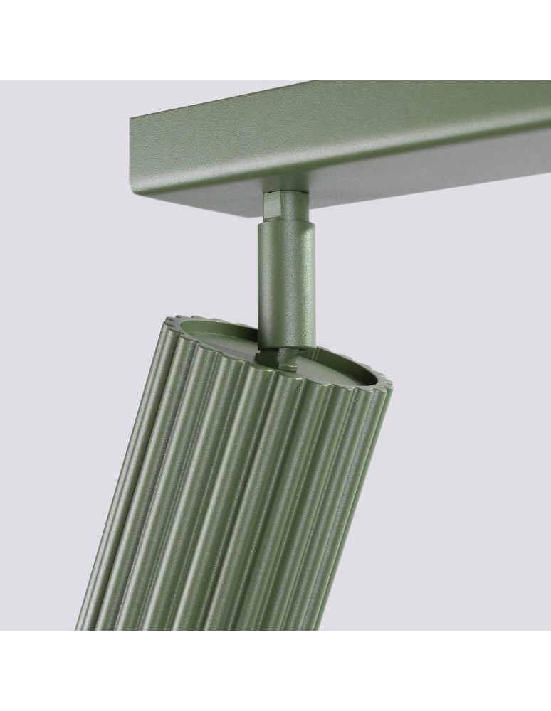 Adjustable ceiling lamps - spots - Sollux Plafon KARBON 2 olive green SL.1618 - product kolory-swiatla.pl 8