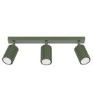 Adjustable ceiling lamps - spots - Sollux Plafon KARBON 3L olive green SL.1619 - product 1