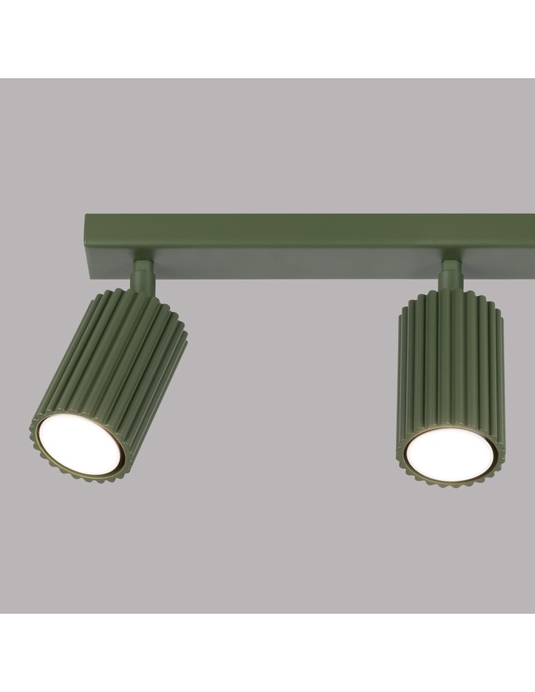 Adjustable ceiling lamps - spots - Sollux Plafon KARBON 3L olive green SL.1619 - product kolory-swiatla.pl 6