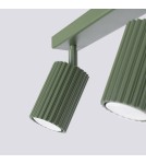 Adjustable ceiling lamps - spots - Sollux Plafon KARBON 3L olive green SL.1619 - product 7