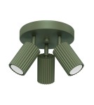 Adjustable ceiling lamps - spots - Sollux Plafon KARBON 3P olive green SL.1620 - product 1