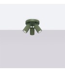 Adjustable ceiling lamps - spots - Sollux Plafon KARBON 3P olive green SL.1620 - product 2