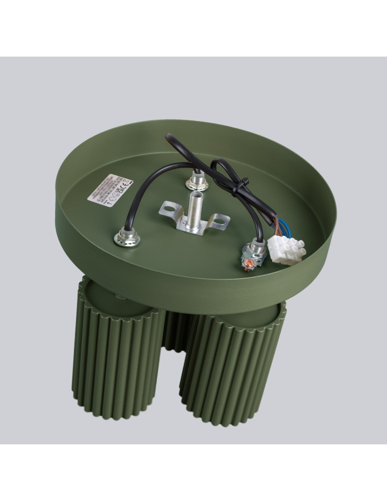 Adjustable ceiling lamps - spots - Sollux Plafon KARBON 3P olive green SL.1620 - product kolory-swiatla.pl 4