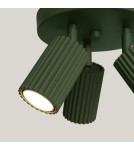 Adjustable ceiling lamps - spots - Sollux Plafon KARBON 3P olive green SL.1620 - product 5