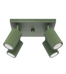 Adjustable ceiling lamps - spots - Sollux Plafon KARBON 4 olive green SL.1621 - product 1