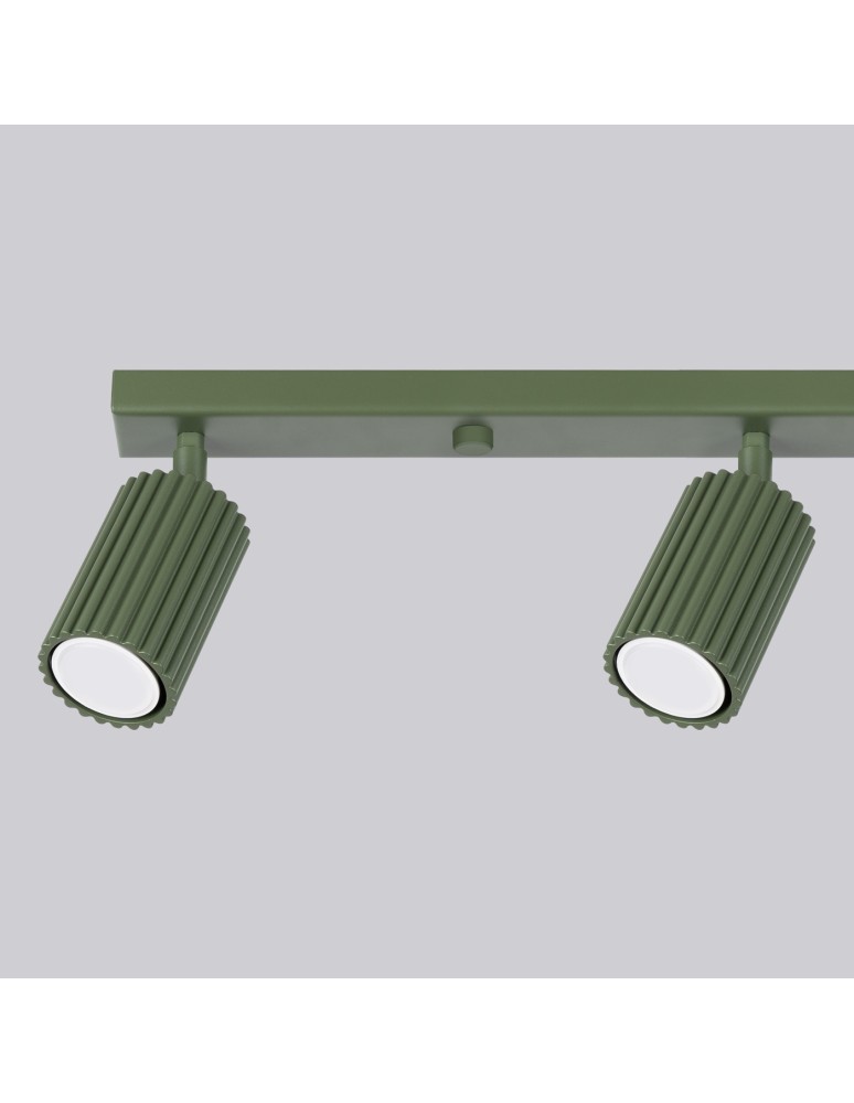 Adjustable ceiling lamps - spots - Sollux Plafon KARBON 4L olive green SL.1622 - product kolory-swiatla.pl 7