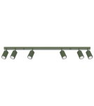 Adjustable ceiling lamps - spots - Sollux Plafon KARBON 6L olive green SL.1623 - product 1