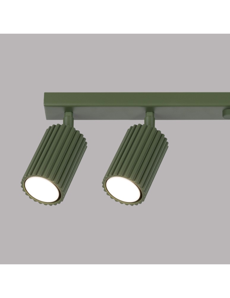 Adjustable ceiling lamps - spots - Sollux Plafon KARBON 6L olive green SL.1623 - product kolory-swiatla.pl 6