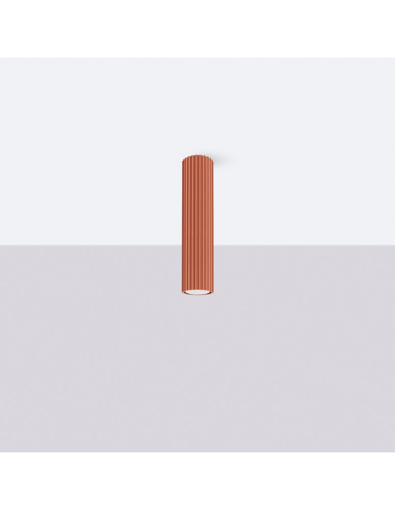 Ceiling downlights - tubes - Sollux Plafond KARBON 30 ochre red SL.1627 - product kolory-swiatla.pl 2