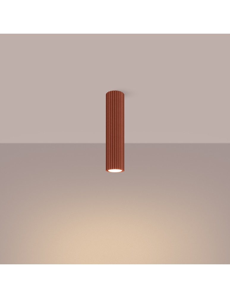 Ceiling downlights - tubes - Sollux Plafond KARBON 30 ochre red SL.1627 - product kolory-swiatla.pl 3