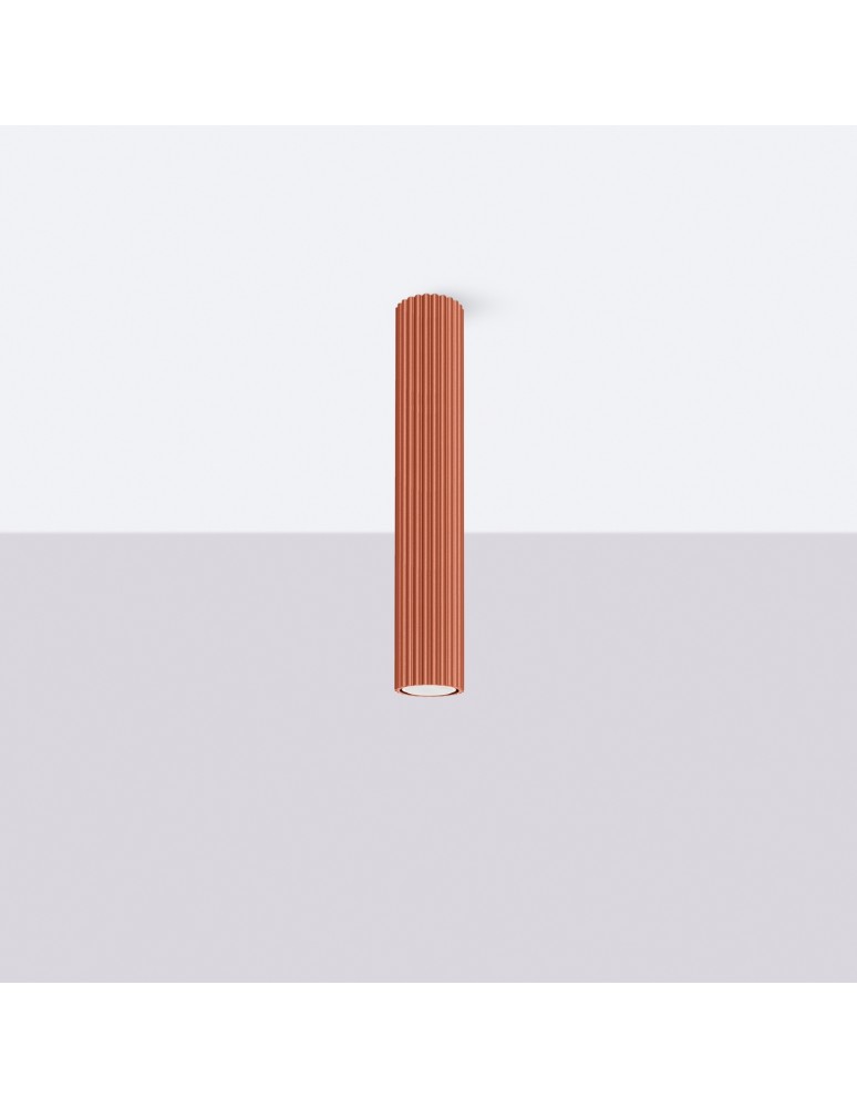 Ceiling downlights - tubes - Sollux Plafon KARBON 40 ochre red SL.1628 - product kolory-swiatla.pl 2