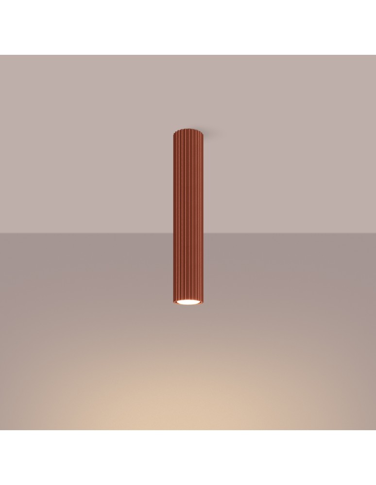 Ceiling downlights - tubes - Sollux Plafon KARBON 40 ochre red SL.1628 - product kolory-swiatla.pl 3