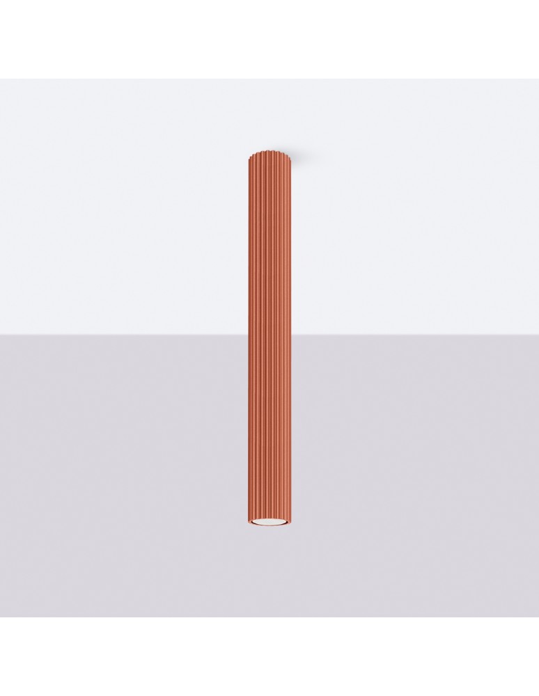 Ceiling downlights - tubes - Sollux Plafon KARBON 60 ochre red SL.1629 - product kolory-swiatla.pl 2