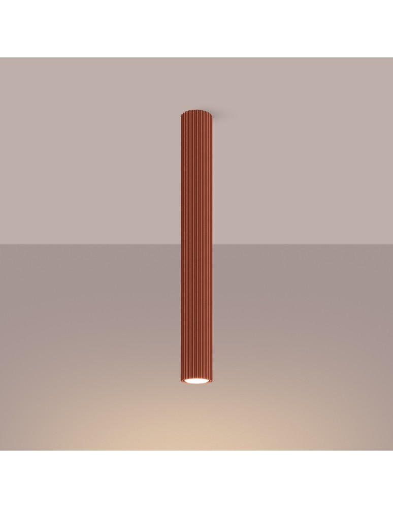 Ceiling downlights - tubes - Sollux Plafon KARBON 60 ochre red SL.1629 - product kolory-swiatla.pl 3