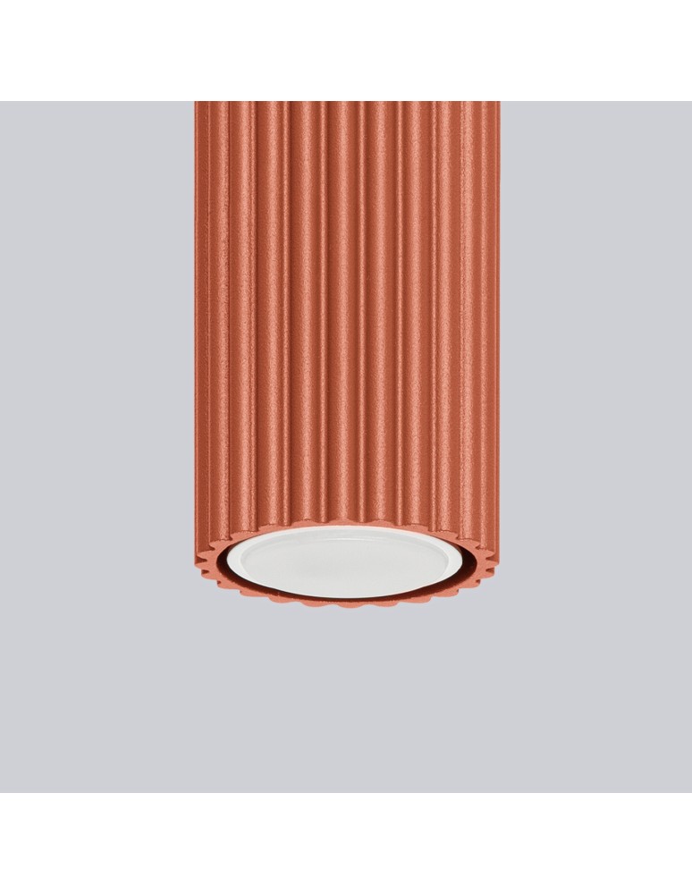 Ceiling downlights - tubes - Sollux Plafon KARBON 60 ochre red SL.1629 - product kolory-swiatla.pl 4
