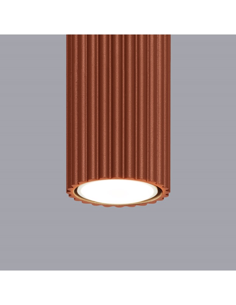 Ceiling downlights - tubes - Sollux Plafon KARBON 60 ochre red SL.1629 - product kolory-swiatla.pl 5