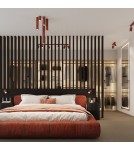 Ceiling downlights - tubes - Sollux Plafon KARBON 60 ochre red SL.1629 - product 10