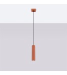 Pendant tube lamps - Sollux KARBON 1 ochre red pendant lamp SL.1630 - product 2