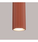 Pendant tube lamps - Sollux KARBON 1 ochre red pendant lamp SL.1630 - product 7