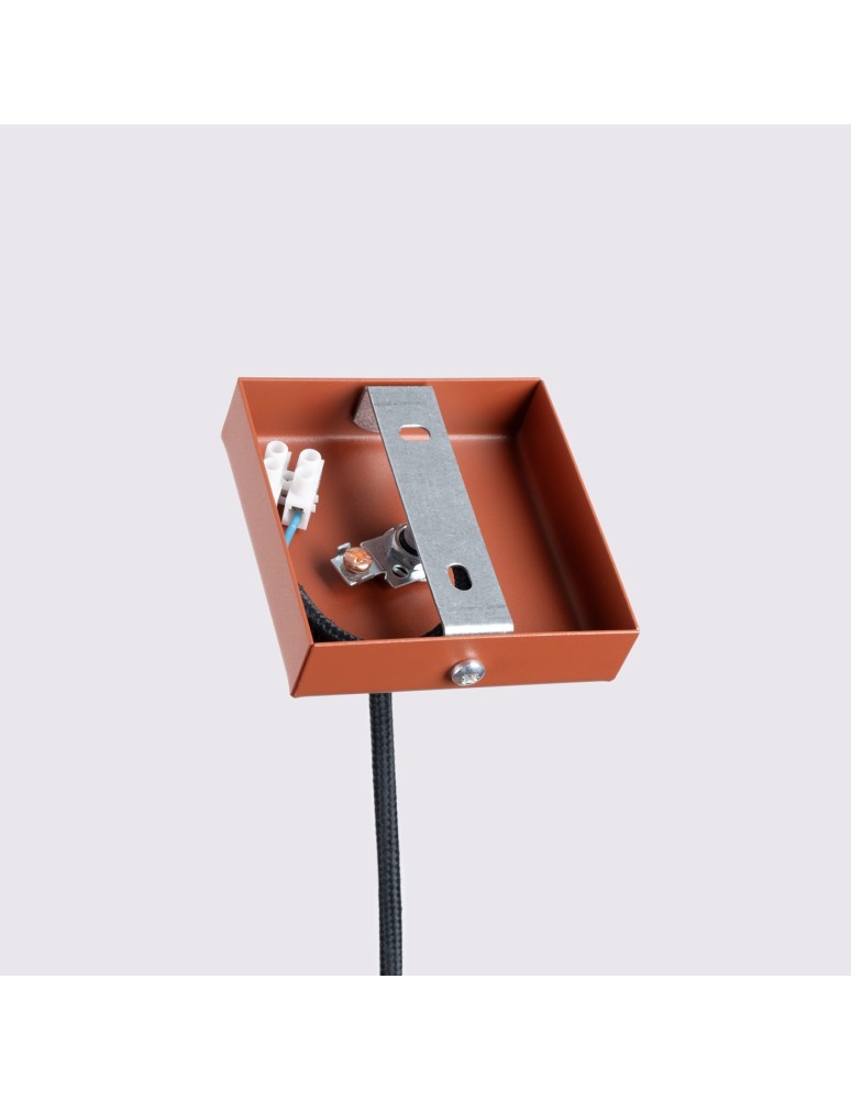 Pendant tube lamps - Sollux KARBON 1 ochre red pendant lamp SL.1630 - product kolory-swiatla.pl 8