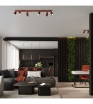 Pendant tube lamps - Sollux KARBON 1 ochre red pendant lamp SL.1630 - product 11